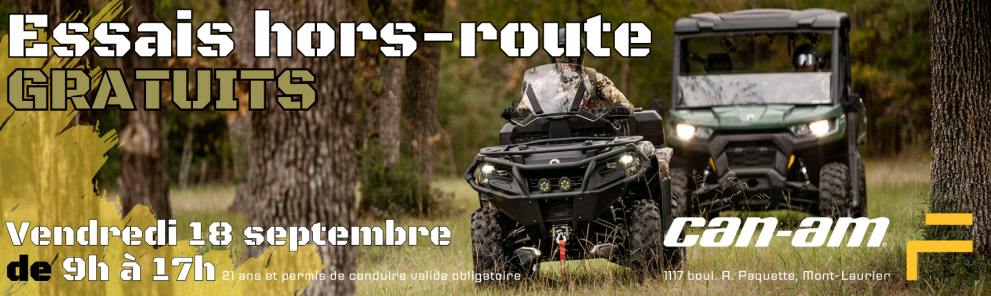 Essais Can-Am sept 2026